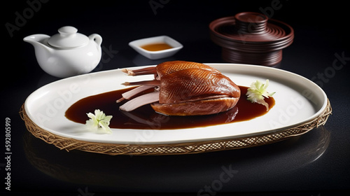 A Mouthwatering Delicacy: Peking Duck at a Luxury Restaurant