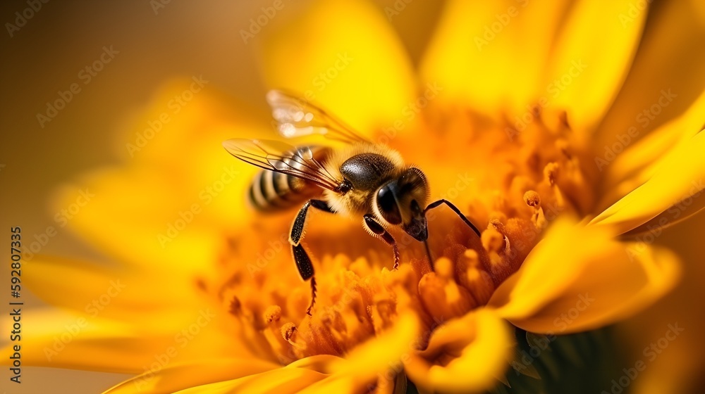 bee on flower