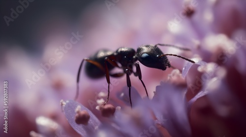 ant on a flower © Keir