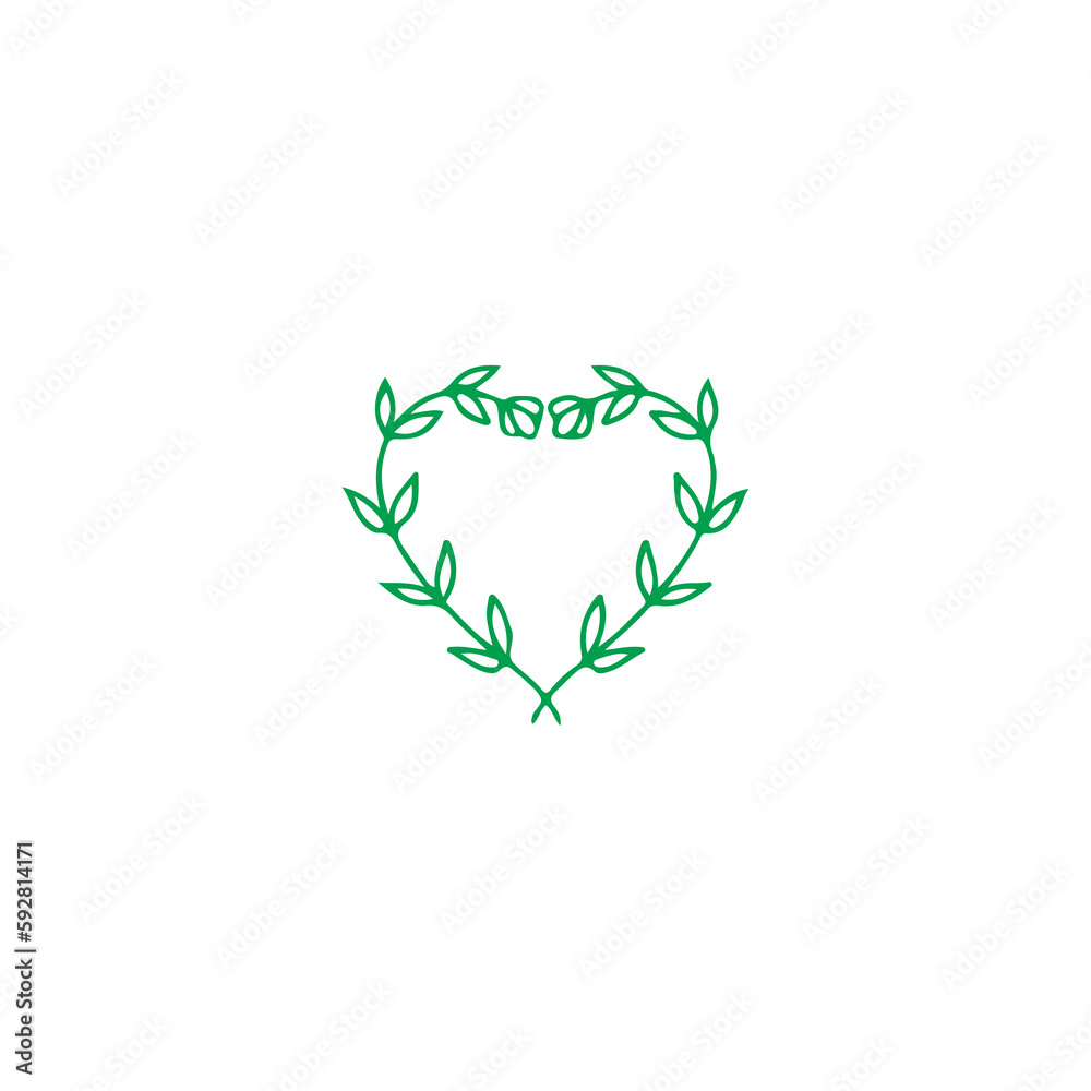 vector illustration of a heart shaped leaf vector illustration of a heart shaped leaf