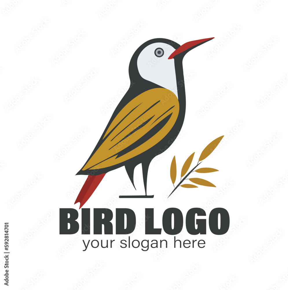 Fototapeta premium Vector hummingbird logo design