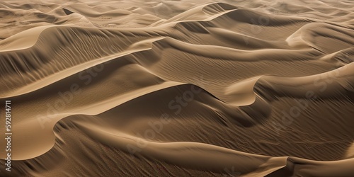 Abstract sandy dunes in the desert. Aerial landscape ripples and texture on the beach. © Fox Ave Designs