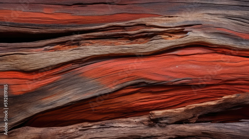 Bloodwood Driftwood Texture Wood Background - generative ai photo