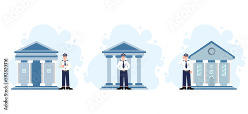 Labour Day Flat Bundle Design Illustration