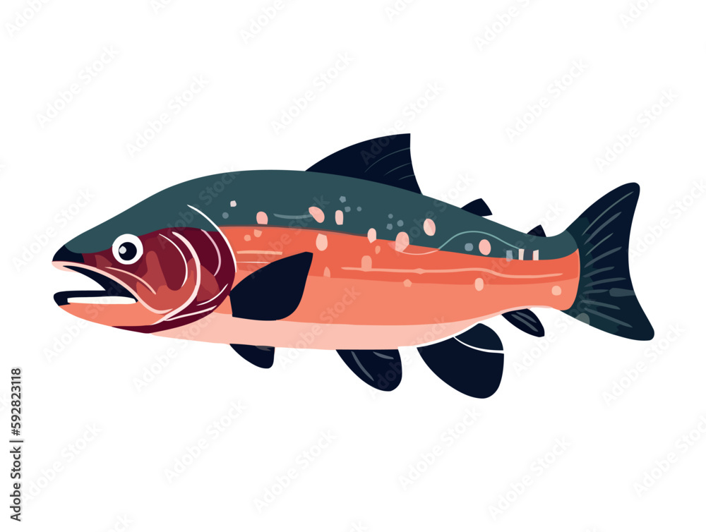 fish animal icon isolated fish animal icon isolated