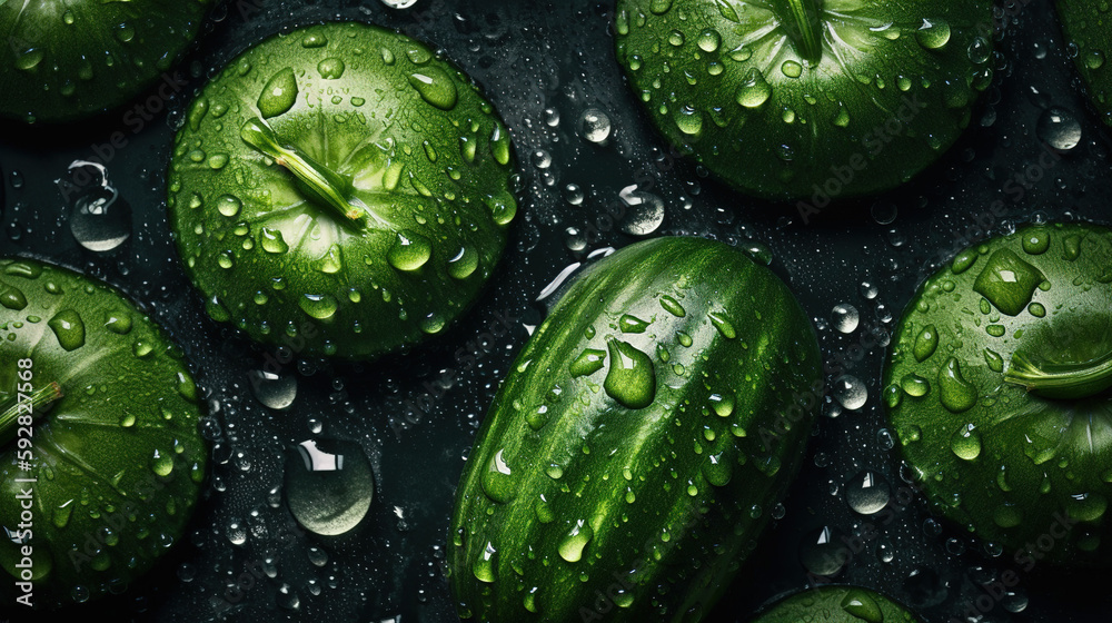 Fresh Zucchini, Harvest Delight, Top-Down Mockup of Fresh and Seasonal Vegetables Fresh Zucchini, Harvest Delight, Top-Down Mockup of Fresh and Seasonal Vegetables