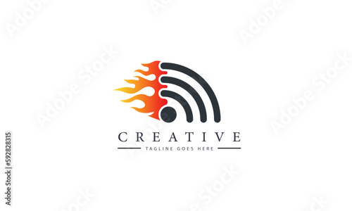 Fast Wifi Logo Design Element