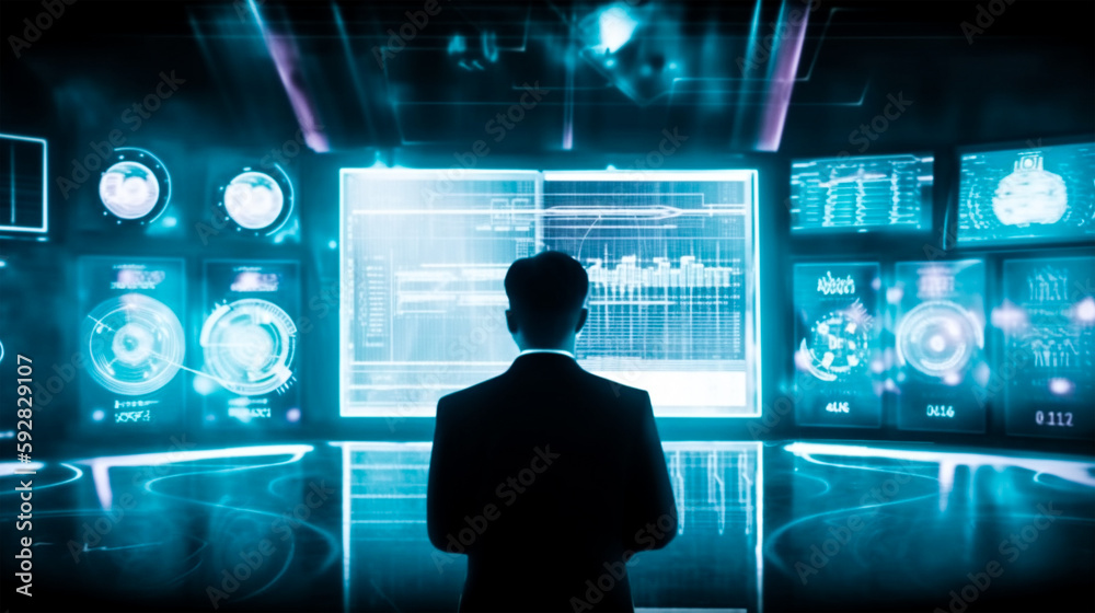 Prompts engineer input data to train ai artificial intelligence. laptop screen with an electronic screen showing his ai business. Prompts engineer input data to train ai artificial intelligence. laptop screen with an electronic screen showing his ai business.