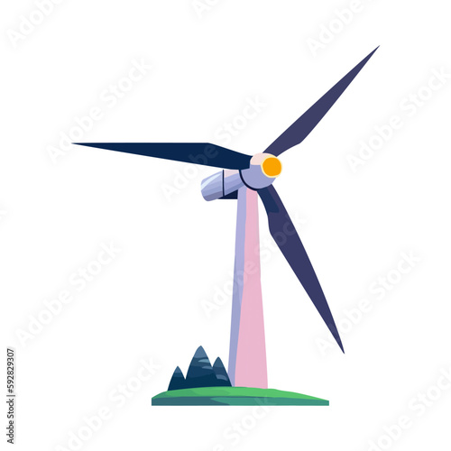Wind turbine generate electricity, sustainable resources