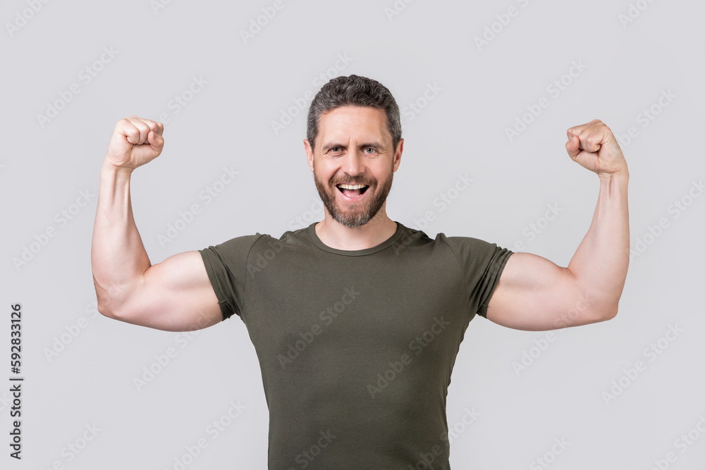 photo of shouting strong muscular man with stubble. strong muscular man wear tshirt. photo of shouting strong muscular man with stubble. strong muscular man wear tshirt.