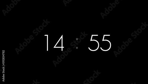Special Clock 15 Minute countdown animation Timer Countdown. Countdown 15 minutes. 4K UHD photo