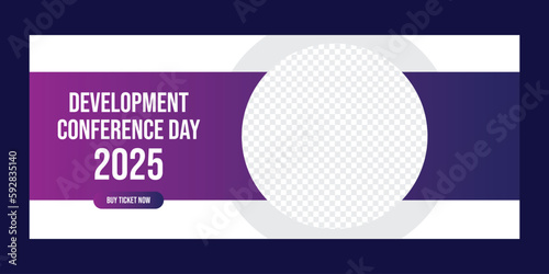 Corporate business conference web banner template