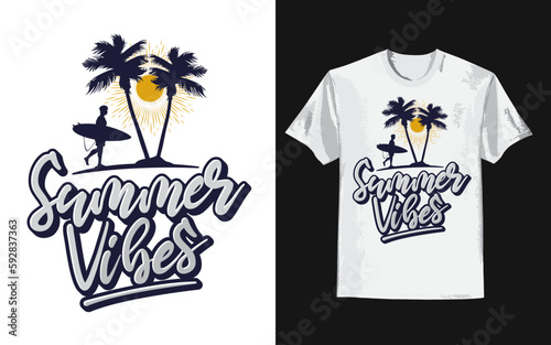 summer vibs t shirt design photo