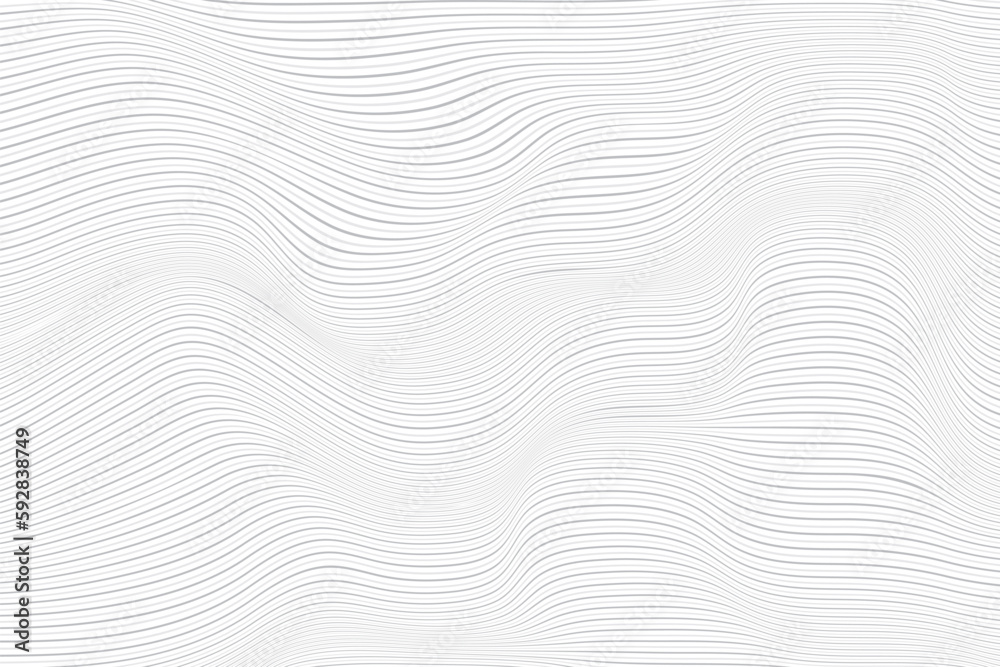 Abstract white and gray color, modern design stripes background with geometric round shape, wavy pattern. Vector illustration. Abstract white and gray color, modern design stripes background with geometric round shape, wavy pattern. Vector illustration.