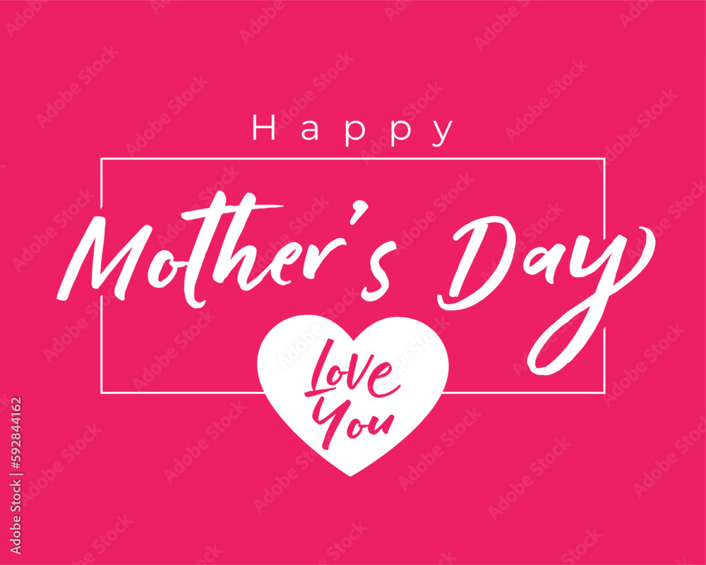 modern style mothers day wishes background with love you message