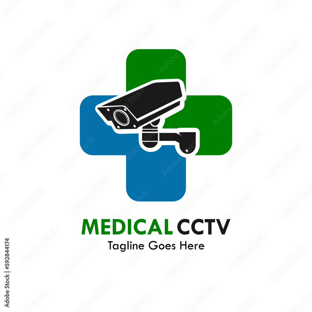 Medical cctv design logo template illustration Medical cctv design logo template illustration