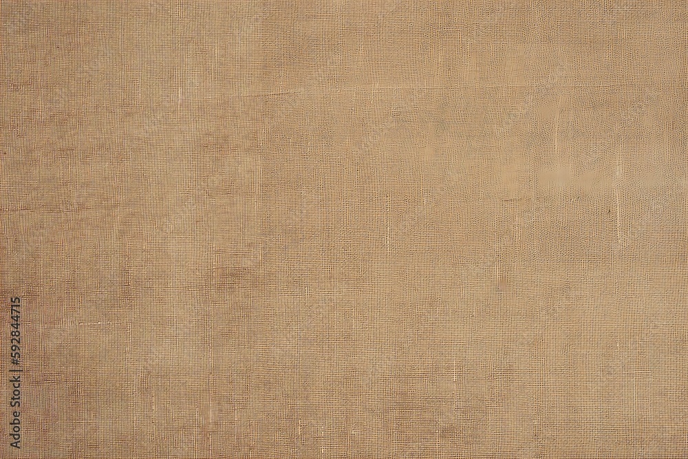 Fototapeta premium plain canvas fabric texture, papyrus. generative AI 
