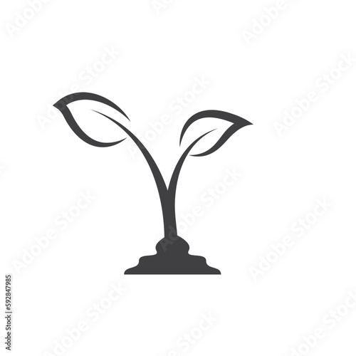 plant icon vector element design template