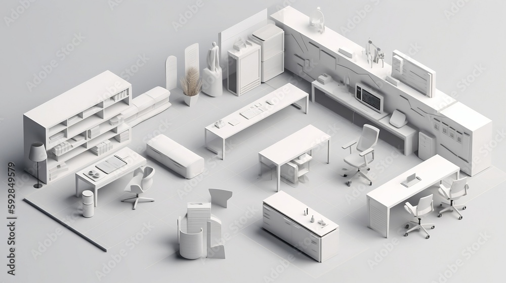 collection of white isometric polygon room furniture interia collection of white isometric polygon room furniture interia