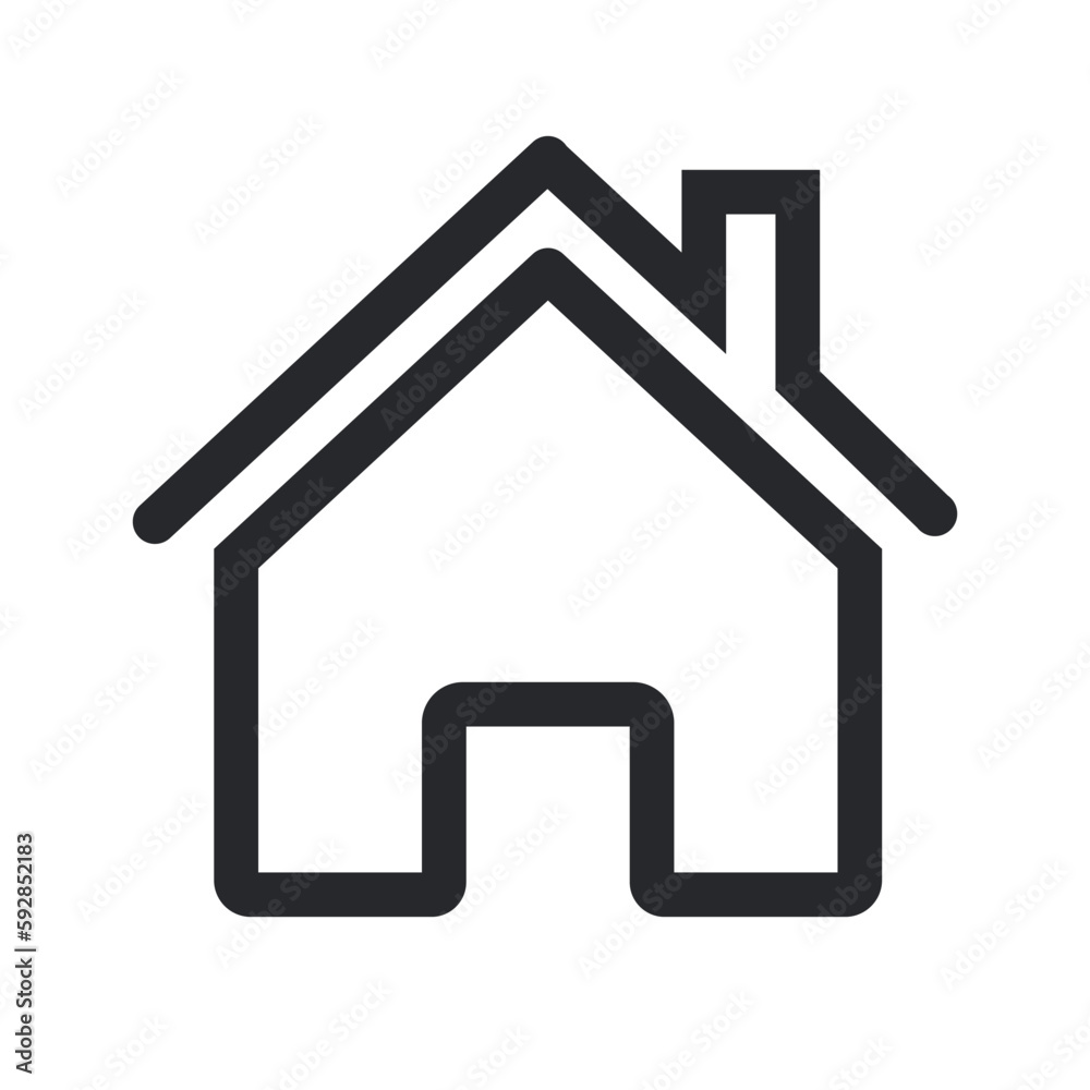 Home icon , line design with door, home icon outline design vector. Home icon , line design with door, home icon outline design vector.