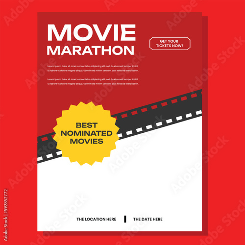 Movie Night Event Flyer Layout
