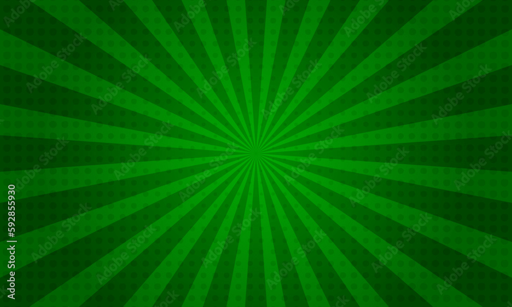 Pop art green background comic cartoon Stock Vector | Adobe Stock