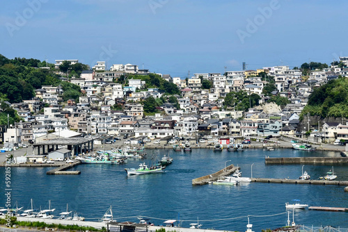 雑賀崎漁港と港町