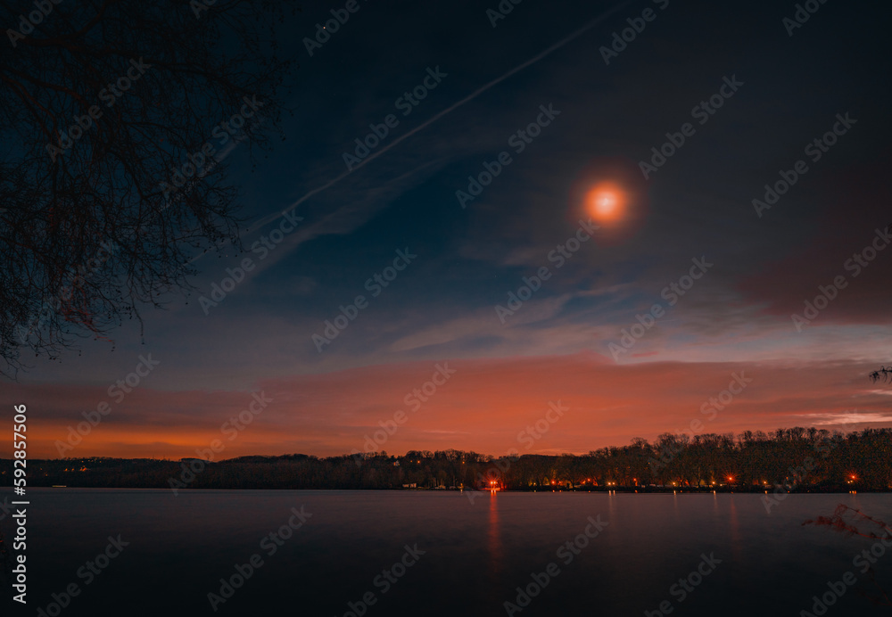 Abendrot am Baldeneysee in Essen Abendrot am Baldeneysee in Essen
