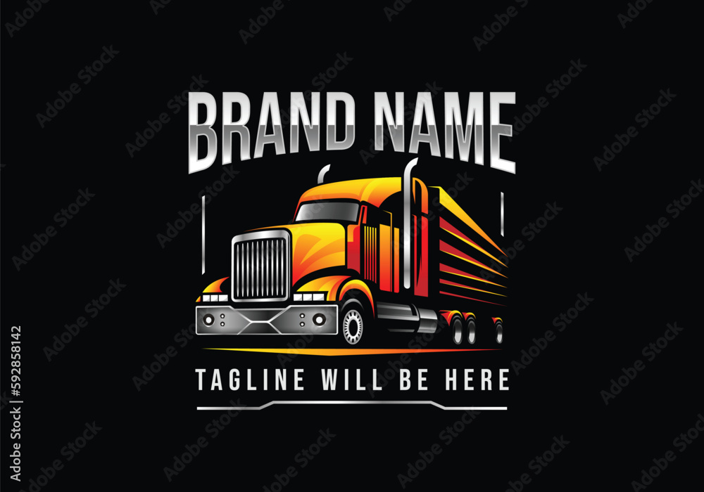 Truck logo truck illustration cargo logo transportation logo transport ...