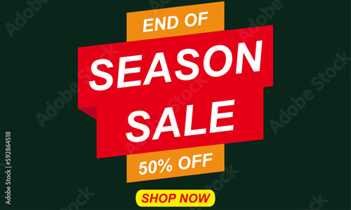 End of season sale banner