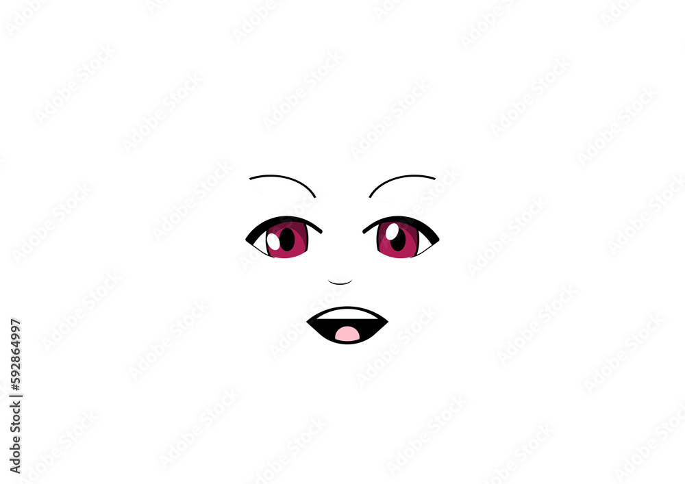 anime 2d face with expression anime 2d face with expression