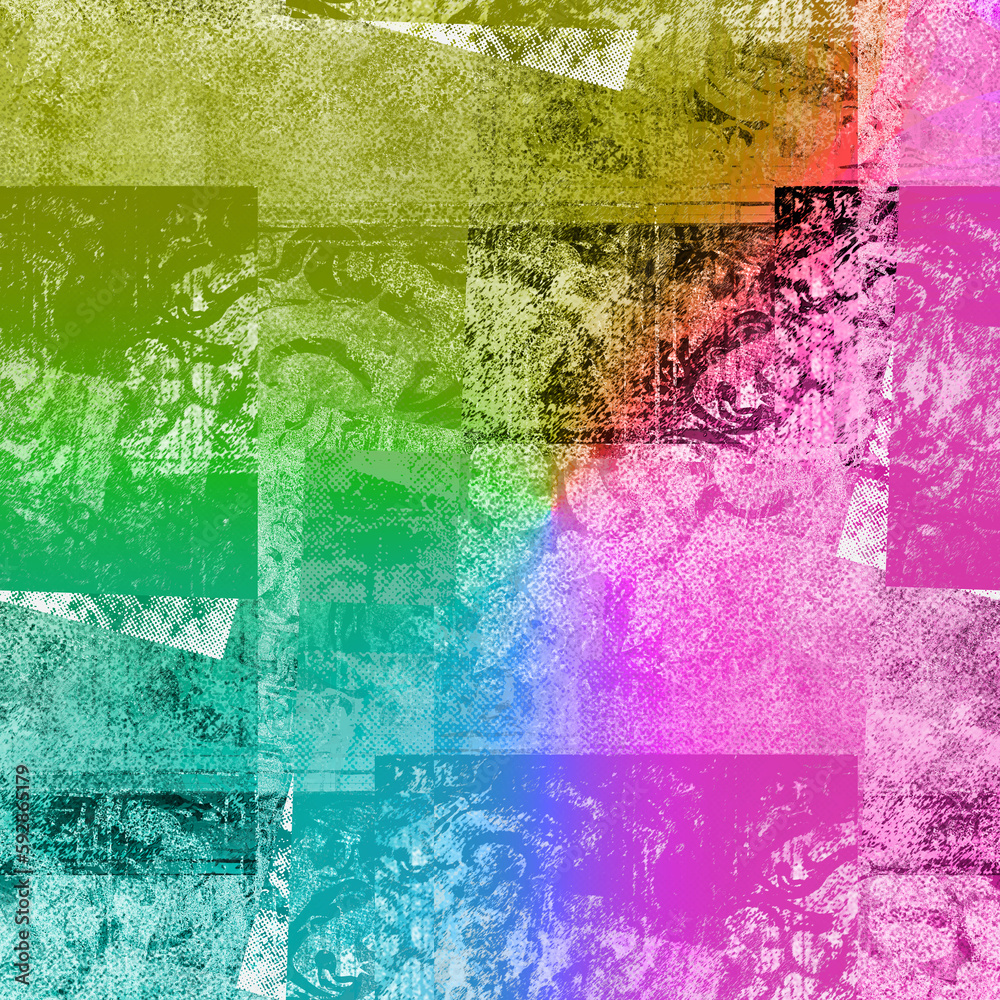 Obraz premium Abstract halftone grunge texture background image.