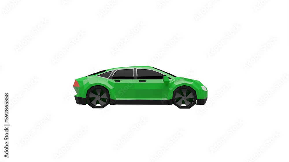 3d rendered illustration of a car