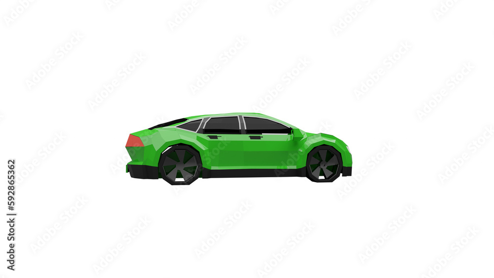 3d rendered illustration of a car