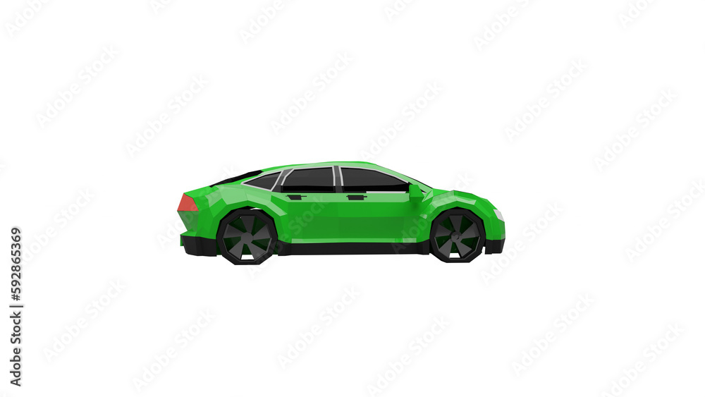 3d rendered illustration of a car