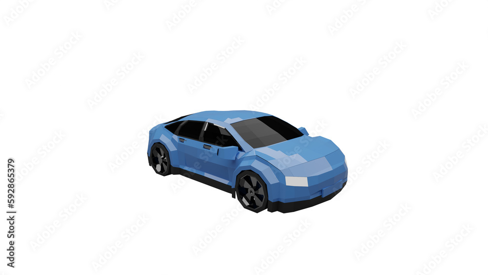 3d rendered illustration of a car