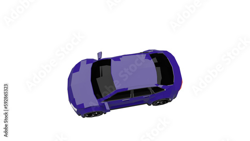 3d rendered illustration of a car