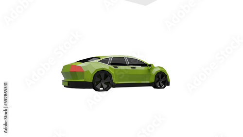 3d rendered illustration of a car