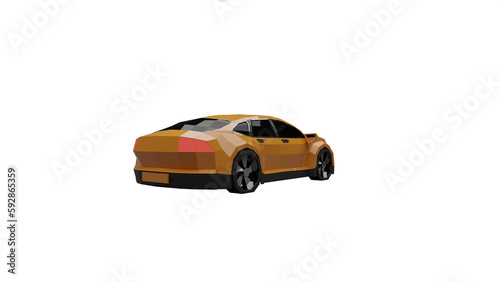 3d rendered illustration of a car