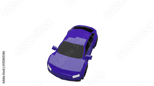 3d rendered illustration of a car