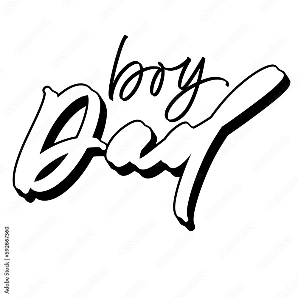 Obraz premium boy Dad lettering 