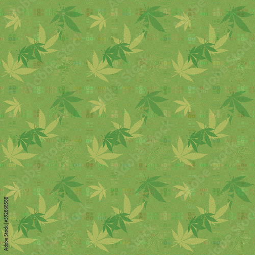 Fototapeta Naklejka Na Ścianę i Meble -  Abstract cannabis leaf design background image.