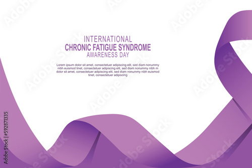 International Chronic Fatigue Syndrome Awareness Day background.