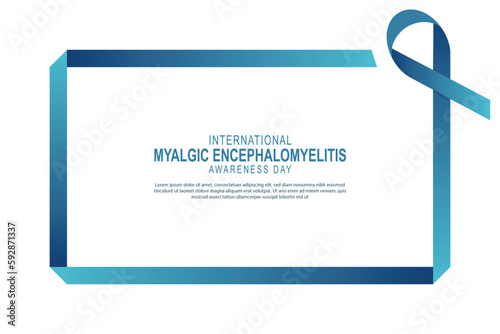 International Myalgic Encephalomyelitis Awareness Day background. photo