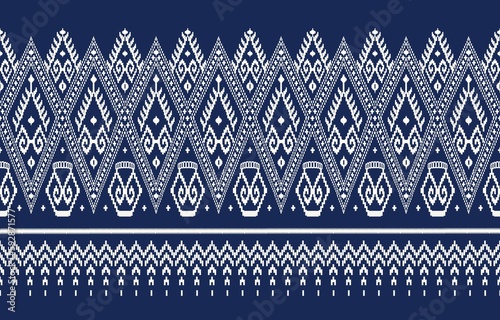 Abstract geometric ethnic patterns. Design for background, wallpaper, fabric, textile, Clothing, fabric, batik, Knitwear, Embroidery, ikkat, ikat, wrapping, sarong.