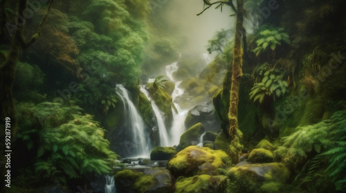 waterfall in the jungle © Albert