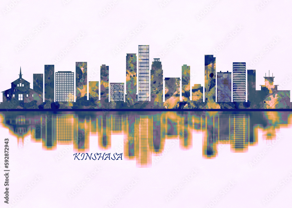 Fototapeta premium Kinshasa Skyline