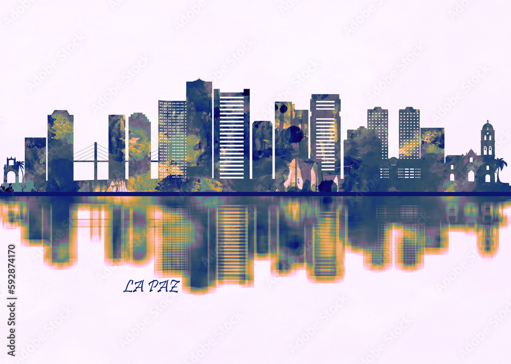 Fototapeta premium La Paz Skyline