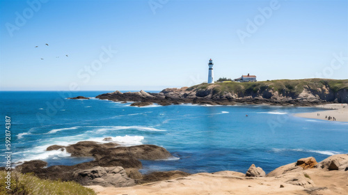 lighthouse on the coast