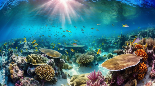 coral reef and fishes © Albert